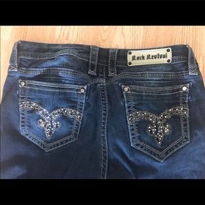 Rock Revival 31 x 33 July Curvy Mid Rise Dark Wash